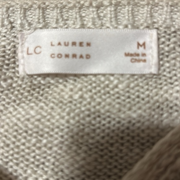 LC Lauren Conrad Cream Knit Top - Picture 2 of 3